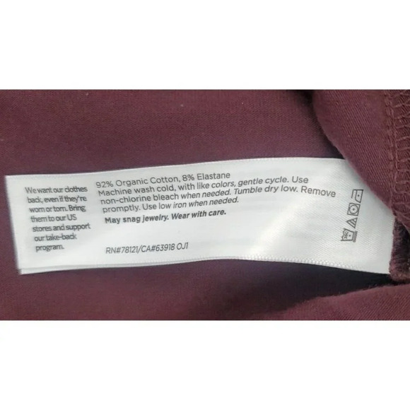 Eileen Fisher Shirt Tunic Dress Womens Brown Organic Cotton Spandex Stretch PM - Picture 11 of 11